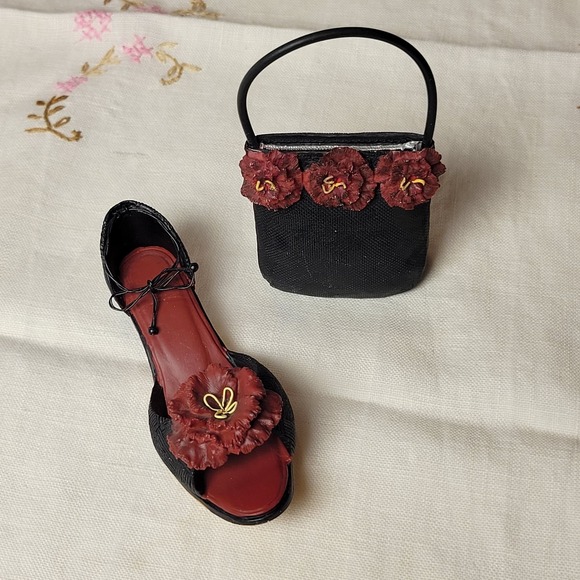 Miniature High Heel Shoes & Matching Handbags Fashionable Figurines Resin 10 pc - Picture 8 of 16